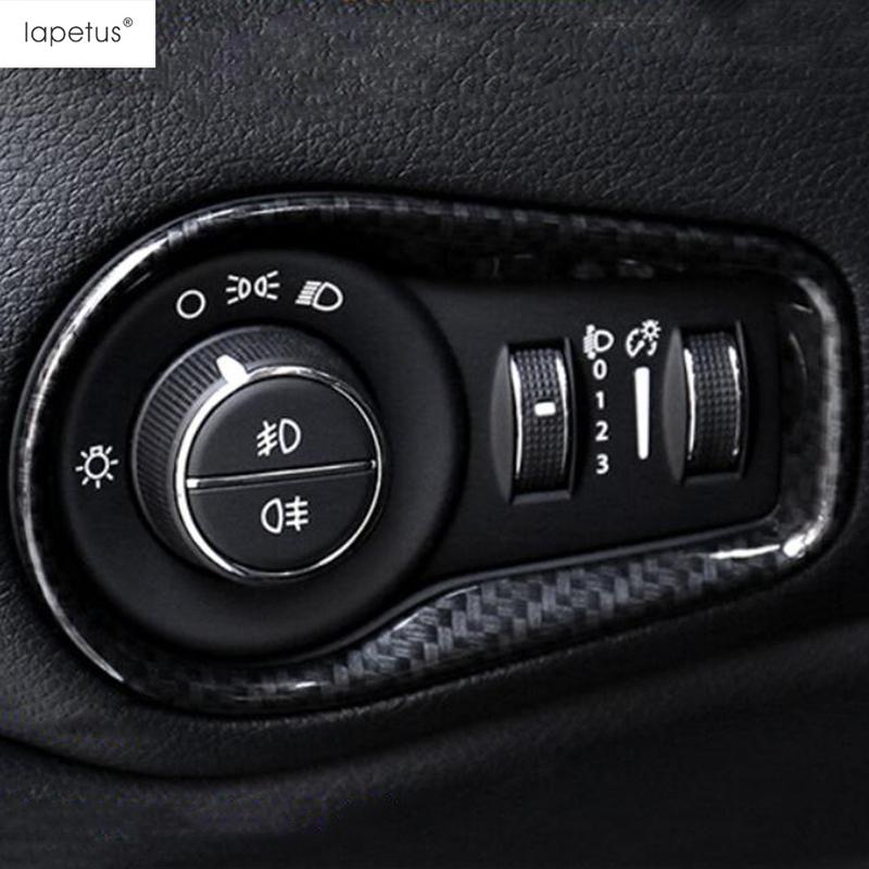 For Jeep Renegade 2015 - Accessories Head Light / Window Lift / Handle Bowl / Central Middle Air AC Vent Cover Trim Interior
