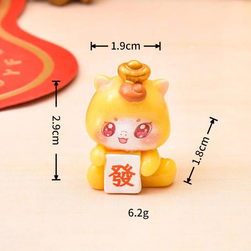 1/5Pcs Miniatures Cartoon Lucky Horse Micro Landscape Ornaments 2026 New Year Figurines Home Desk Decoration Gift
