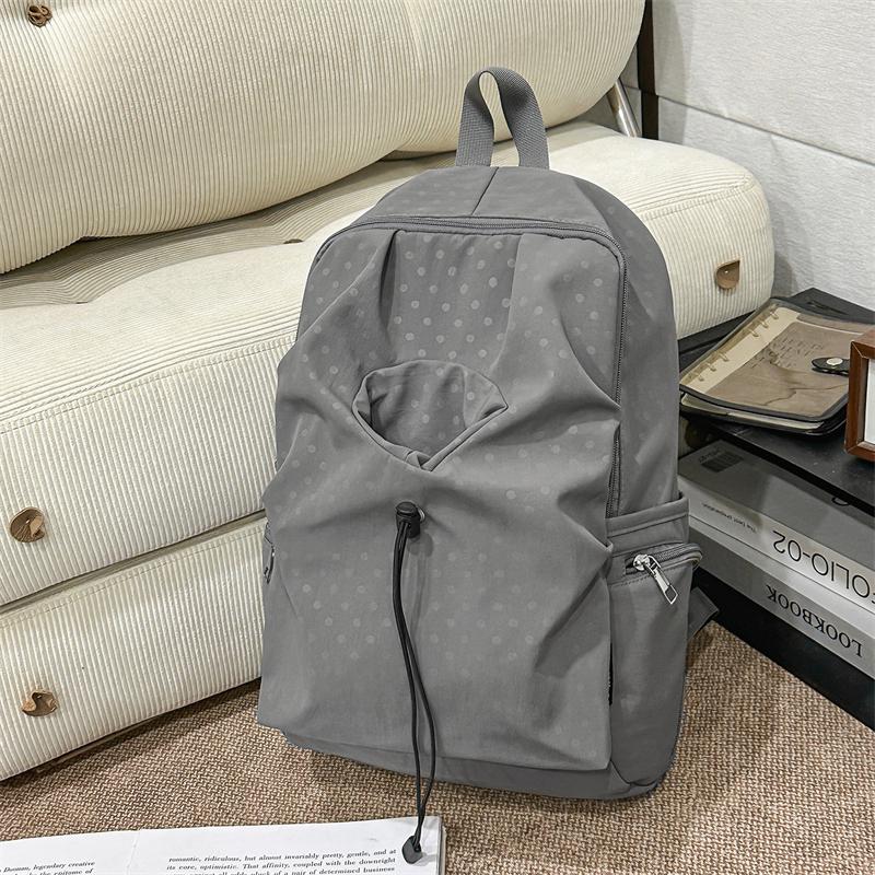 Cute Polka Dot Backpack – Fashionable & Functional School Bag for Men & Women – Perfect for Daily Use