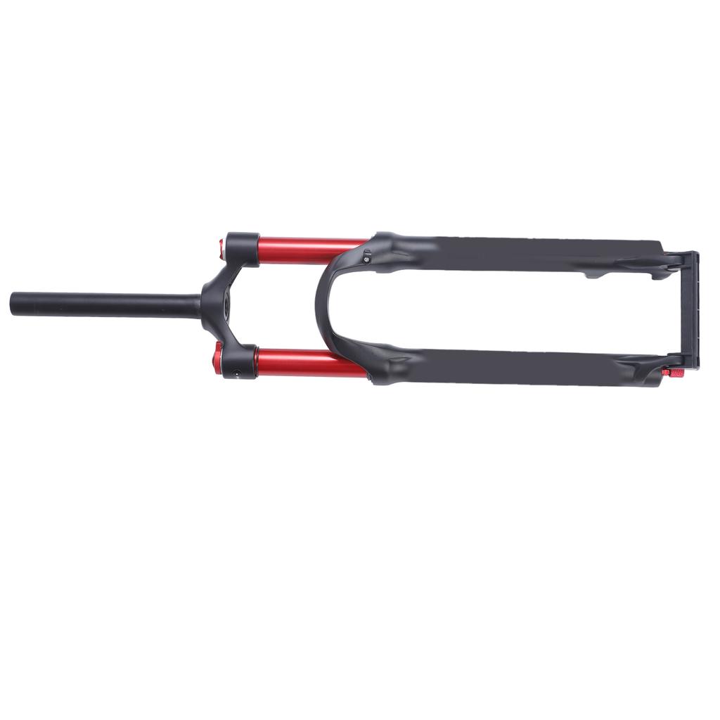 29in MTB Front Suspension Fork Red Double Air Chamber Suspension Straight Steerer Manual Lockout Aluminium Alloy Bike