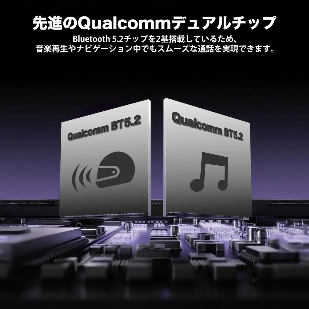 J-TREK JX03 Motorcycle Intercom, Mesh Communication, Dual Chip, 8 People Simultaneous Call While Listening