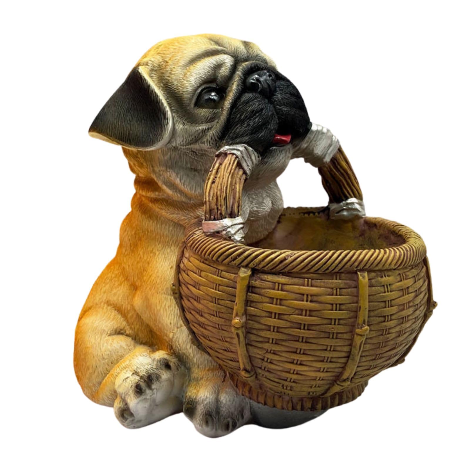 

Cute 19cm Pug Figurine, Organizer, Entryway, Living Room, Decorative Item, Gift