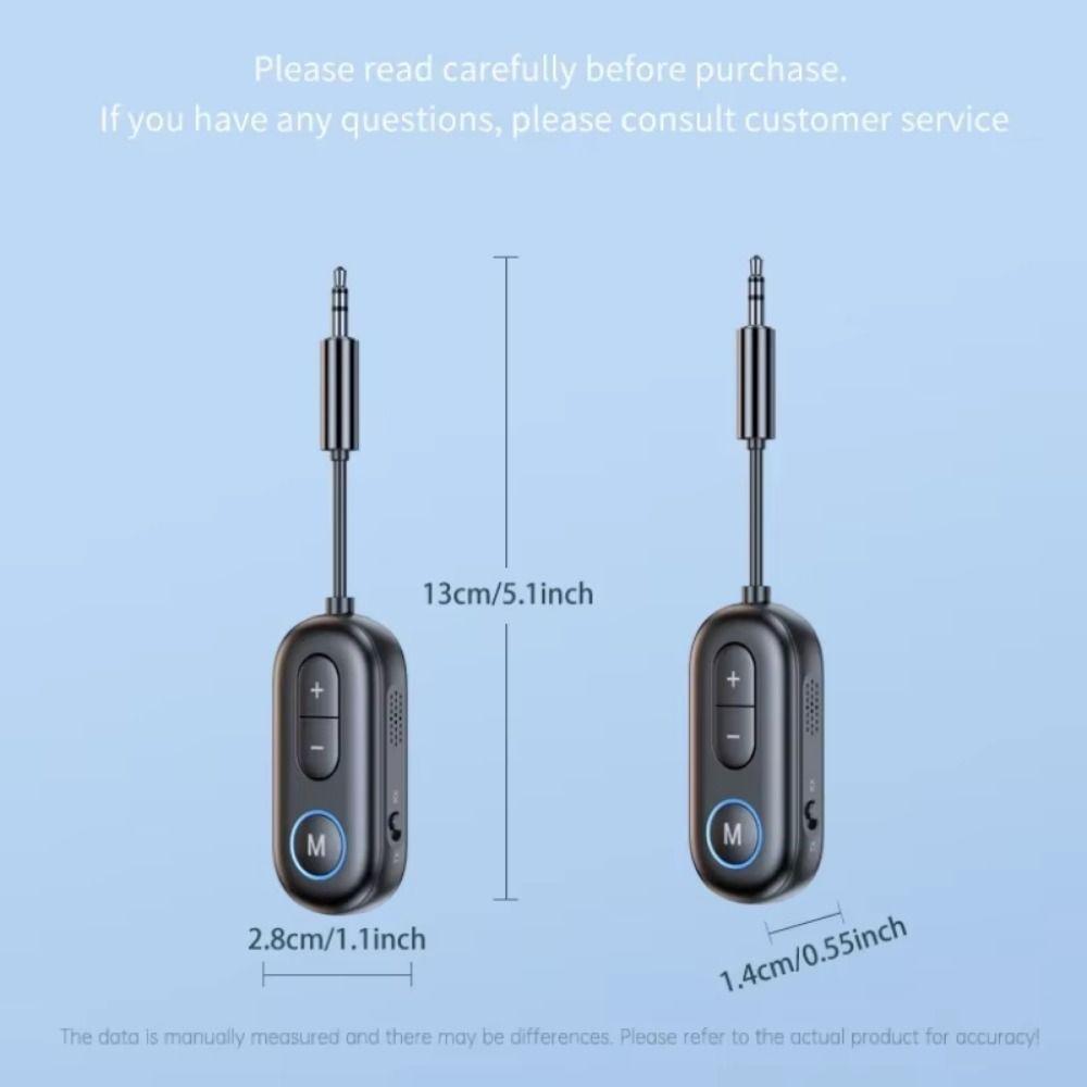 Mini Bluetooth Wireless Adapter 3.5mm AUX Audio Transmitter Receiver Music