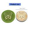 5Pcs Butterfly Rose Embossed Seal Stamp Replaceable Seal Stamp Head for Letter Envelope Christmas Card Party Invitations