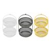 Two Tier Multipurpose Countertop Organizer Decorative Fruit Basket Bowl Metal Fruit Rack Fruits Storage Stand Holder for Candy
