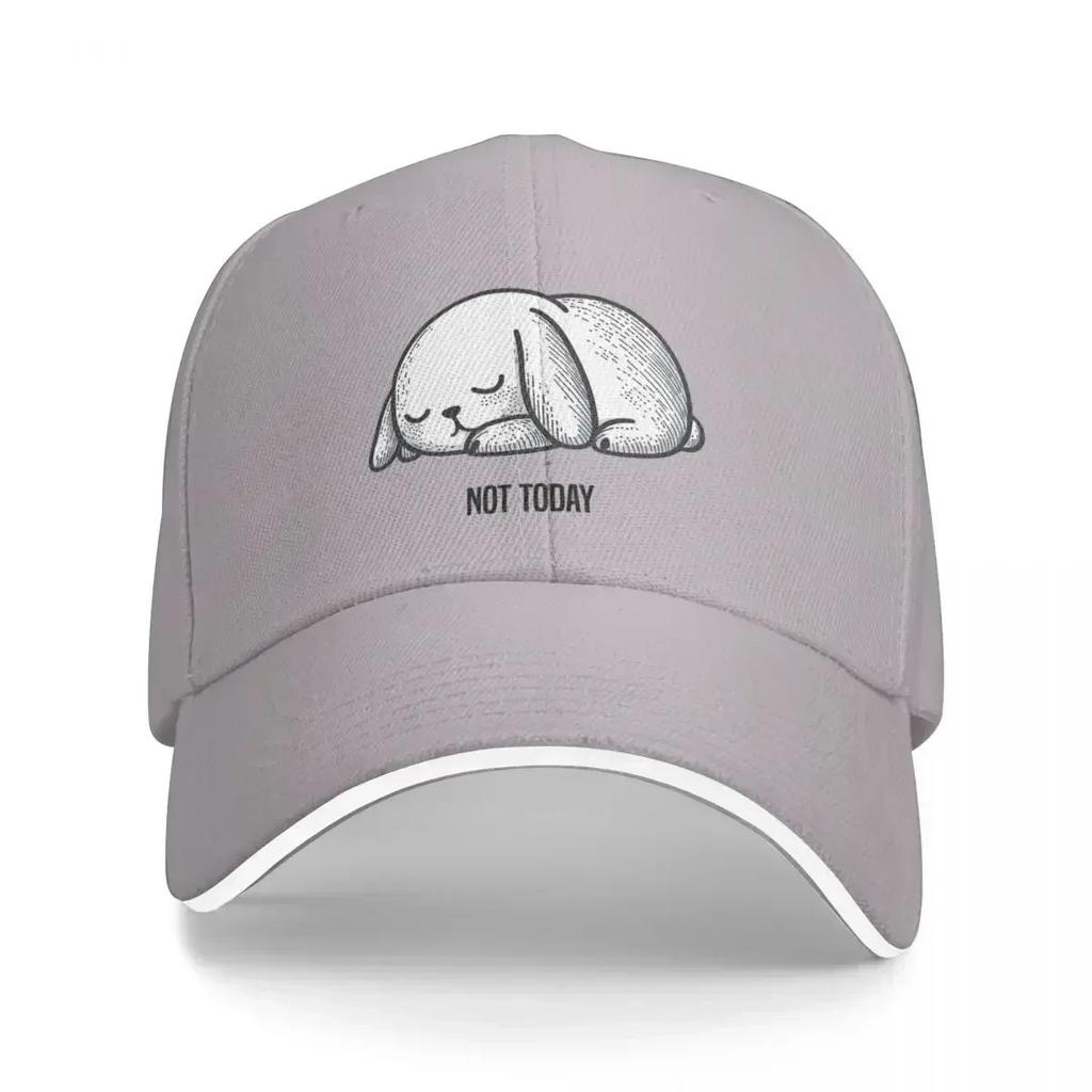 Sleepy Bunny being Lazy Baseball Cap Sun Cap Sunscreen Vintage Adjustable Hat Unisex For The Sun Boy WoUnisexs