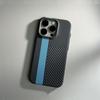 Applicable To IPhone 16 Track Kevlar Carbon Fiber Magnetic Phone Case Apple 15promax Anti Fall Protection Case