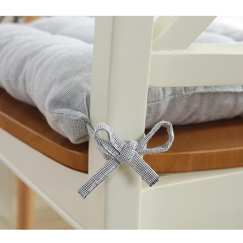 Soft Thicken Student Cushion with Tie Ropes for Kitchen Office Chair