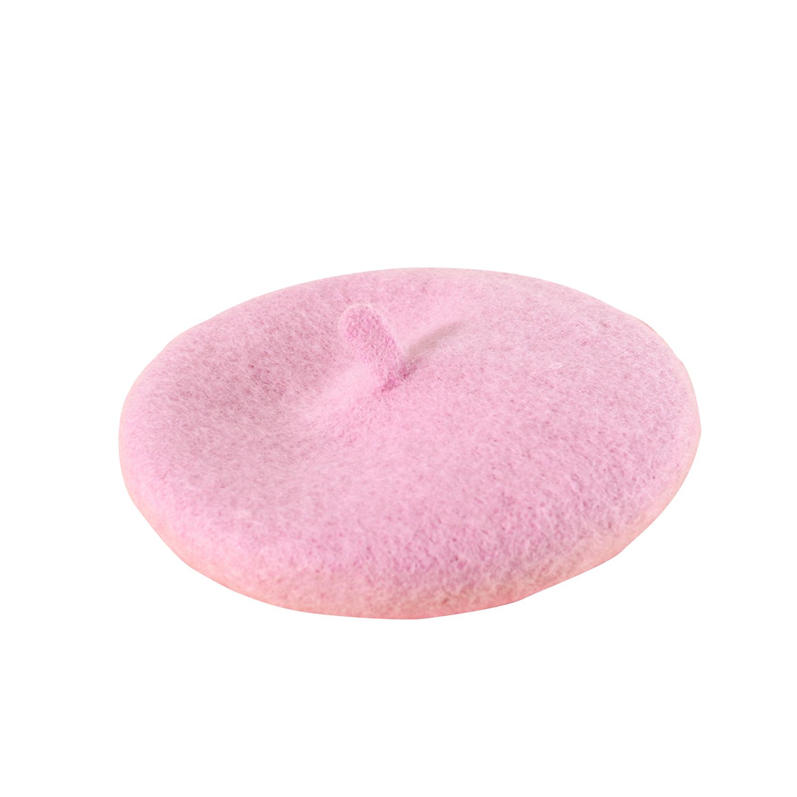 

Personalized Custom Embroidered Name Wool Pet Beret Suitable For Cats And Dogs One Size розовый