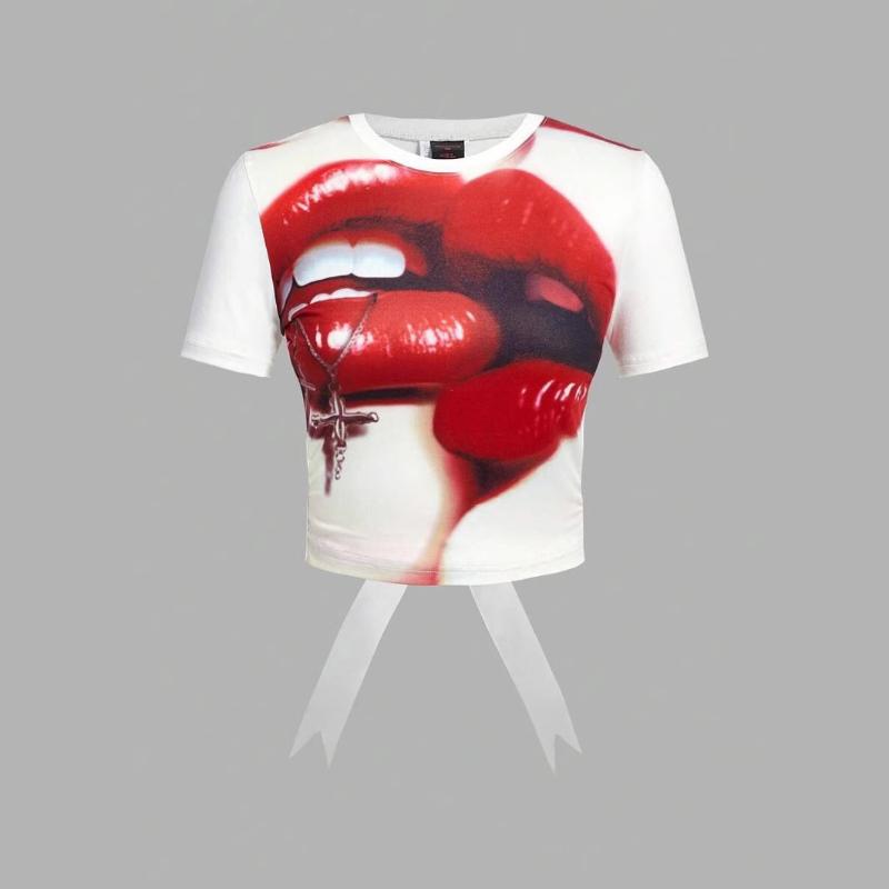 

Европейский и американский летний топ Y2K с открытой спиной, на шнуровке, с круглым вырезом S белый