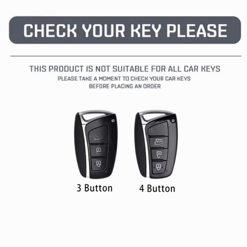 3/4 Button TPU Remote Key Case Cover Holder For Hyundai Grandeur HG Sedan Genesis G80 Santa Fe 3DM Grand SantaFe 2018 IX45 EQUUS Azera