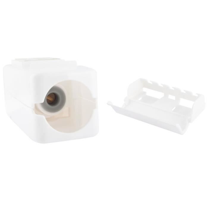 Distributeur automatique de dentifrice - Blanc - Plastique - Accessoires de salle de bain