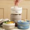 304 Stainless Steel Lunch Box - High-Value Leak-Proof Multi-Layer Thermal Insulation Bento Box, Portable Student Work Lunch Container with Soup Bowl
