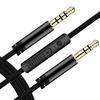 Audio Cable Stable Transmission Anti-interference Built-in MIC 3.5mm Male to Male Audio Wire for Headphone