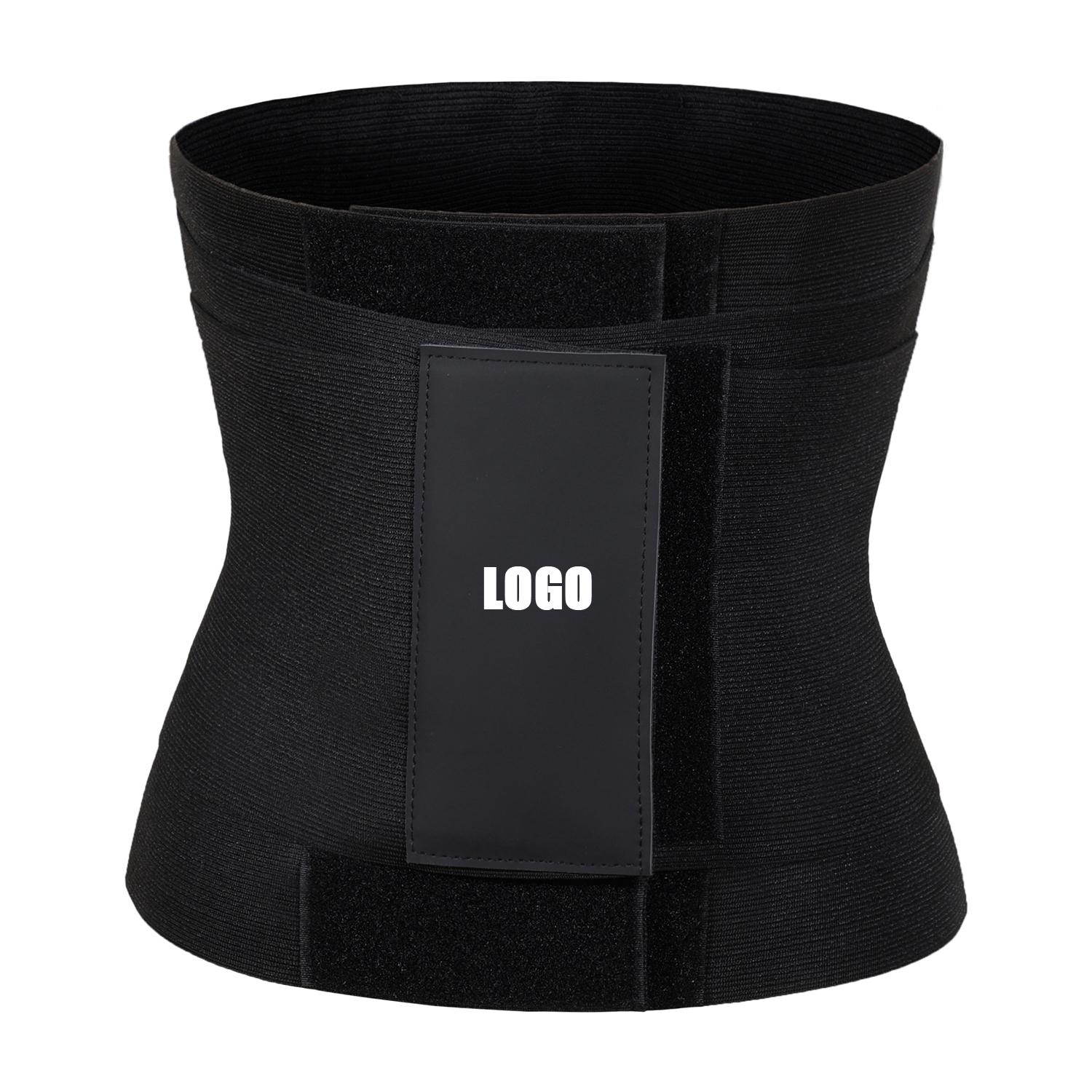 Custom Logo Waist Trainer Stomach Tummy Wrap Slimming Belts Tummy Trimmer Latex Women Corset Waist Trainer Shapers S/M чёрный