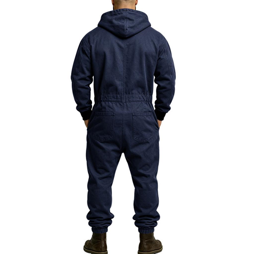 Men's Hooded Work with Multi Pockets and Waist for Outdoor