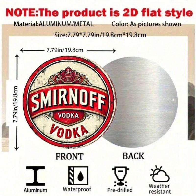 Metal Tin Sign Floral Pattern Wall Art Home Decor 20x20cm