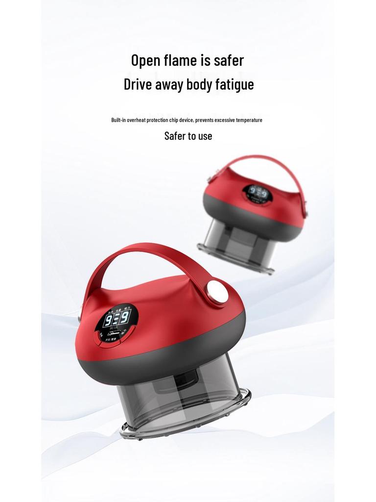 Portable Electric Heating Cupping and Guasha Vacuum Massager