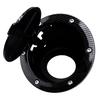 Carbon Fiber Style Fuel Tank Cover Door Gas Filler Cap Fit for Jeep Wrangler JK 2007-2017