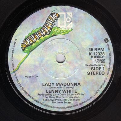 7inch Record LENNY WHITE - Lady Madonna K12328 Elektra 1978 UK Soul/Funk Used