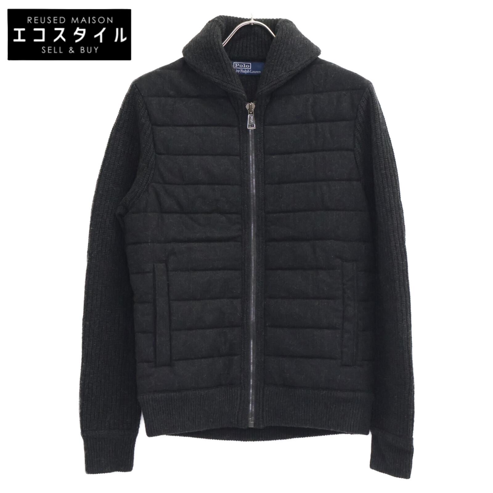 

POLO RALPH LAUREN x Kainock fabric cashmere wool padded knit jacket Jacket XS Dark grayUsed