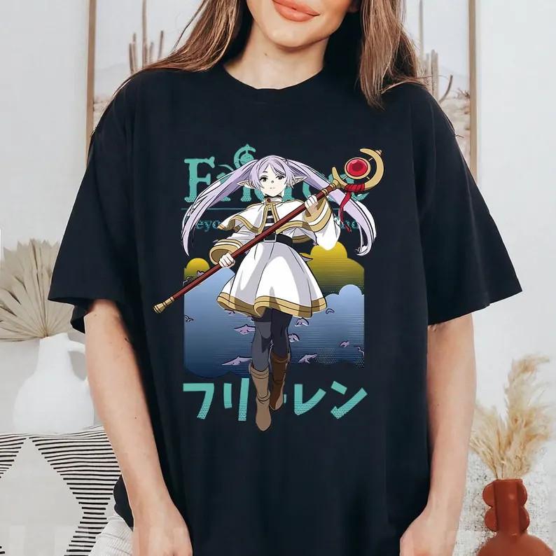 Demon Frieren TShirt Anime Unisex Unisexga Japanese