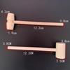 10 Pieces Mini Wooden Hammer Balls Toy Pounder Replacement Wood Mallets for Kids, Crafts And