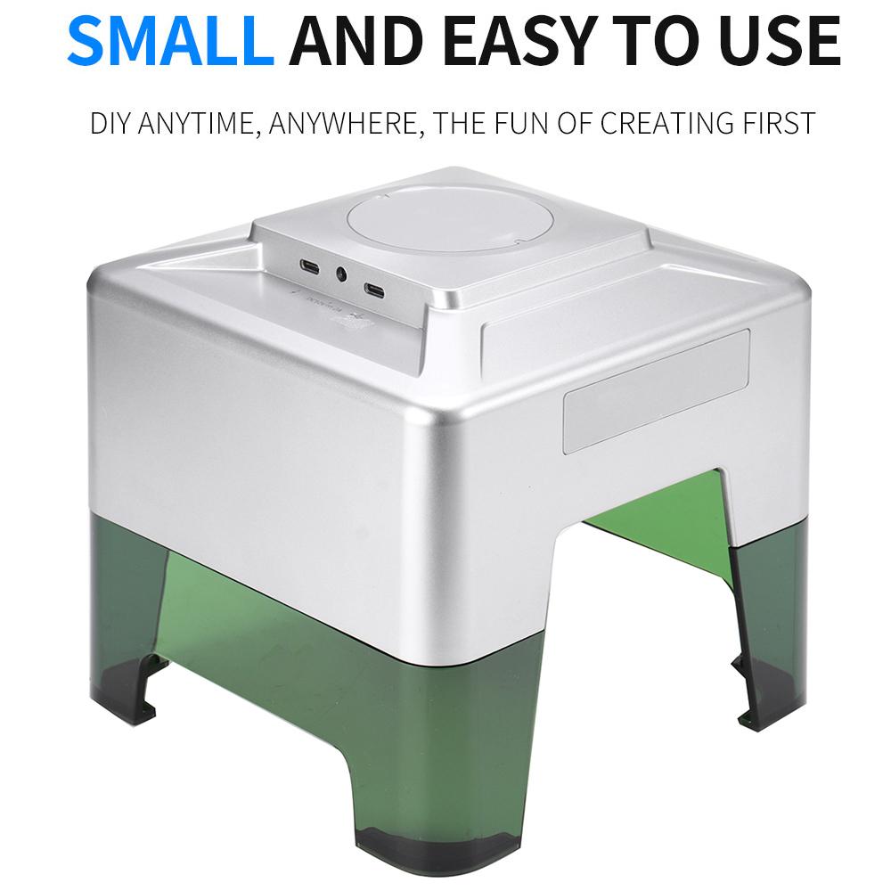 

Мини-1600 МВт лазерная гравировка резчик машина Bluetooth гравер DIY логотип принтер