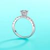 Cbtb Exquisite D Colur 1-3 Carat Moissanite Four Claw Ring for Women Wedding Eternal Jewelry