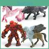 Detailed Static Model Toys Of Magma Golem Shadow Wolf Griffin And Enchanting Seahorse