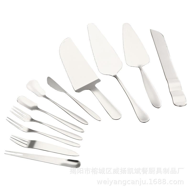 Nerezový nůž a vidlička narozeninový dort nerezová ocel west point kráječ sýra trojúhelníková špachtle dárek, plus