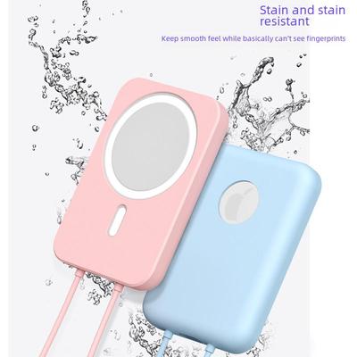 iPhone 12 MagSafe Silicone Protective Cover with Hand Strap for Mobile Power Shell