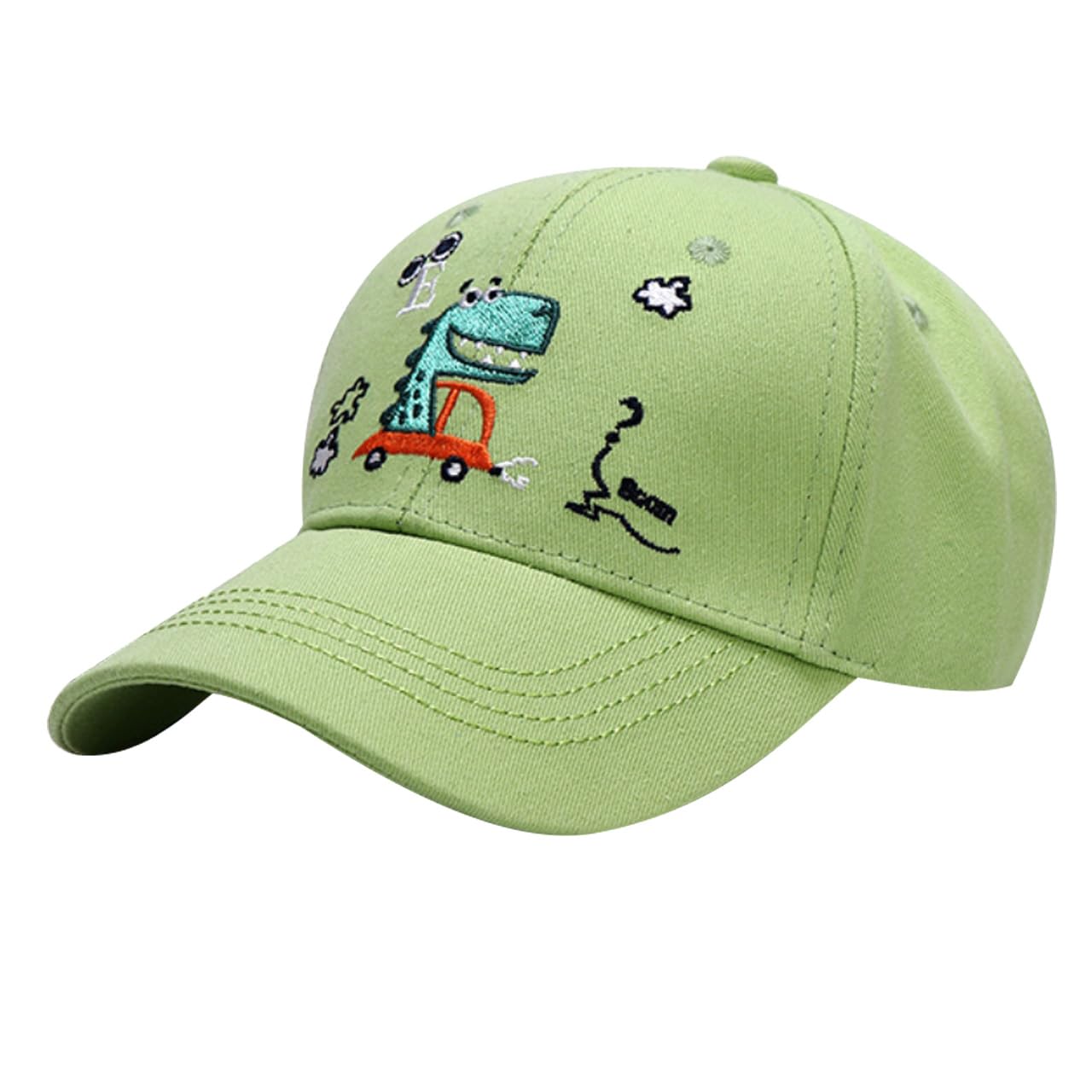 

Baseball Cute For CZ056 [White Fang] Hat, Cap, Brim, Dinosaur, Cap, Monster, Pop, Kids, Cool, Kids, (Green) зелёный