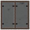 Vidaxl Tavolino da Giardino con Piano in Vetro, Marrone, 55X55X37 Cm