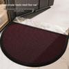 Semi-Circular Non-Slip Elastic Doormat: Dirt-Resistant Indoor Entrance Mat