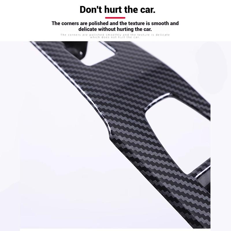 Car ABS Carbon Fiber Texture Window Lift Switch Button Panel For BMW X3 G45 2025  Trim Decoration Interior Accessories
