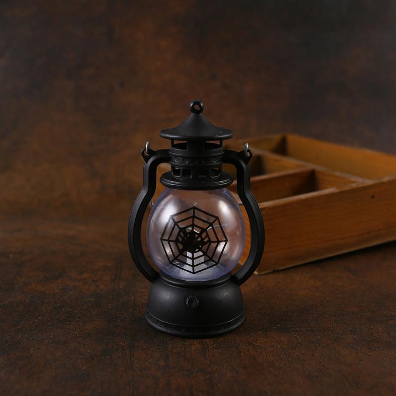 

Світлодіодна гарбузова лампа на Хелловін Безполум яна Бездимна Портативна Ретро DIY Підвісна Страшна Електронна Світло D Spider Web Pattern