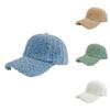 Lamb Womens Wool Baseball Cap Fleece Pure Color Warm Outdoor Autumn Winter