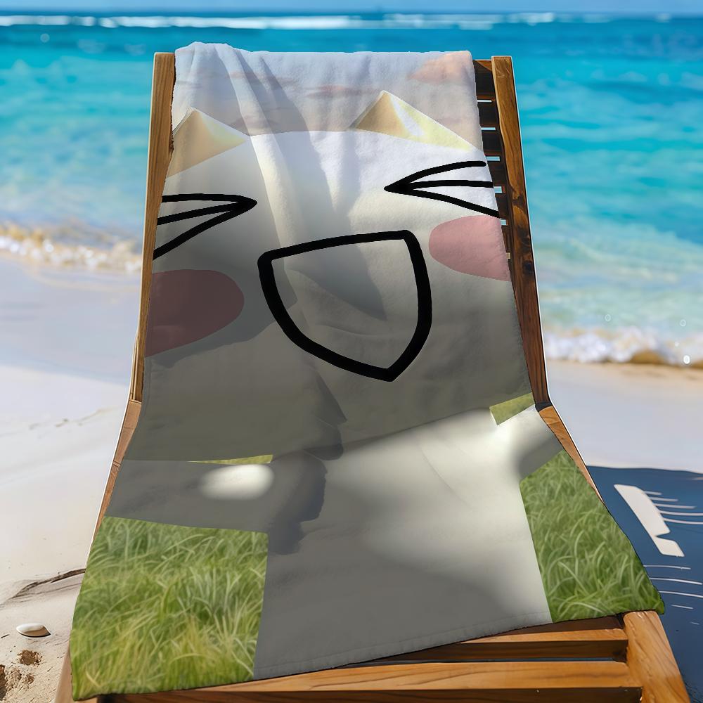 Cartoon I-Inoue Toro Kawaii Towel Sports Quick Dry Travel Camping Gear Sandproof Soft Light Large Beach Towel