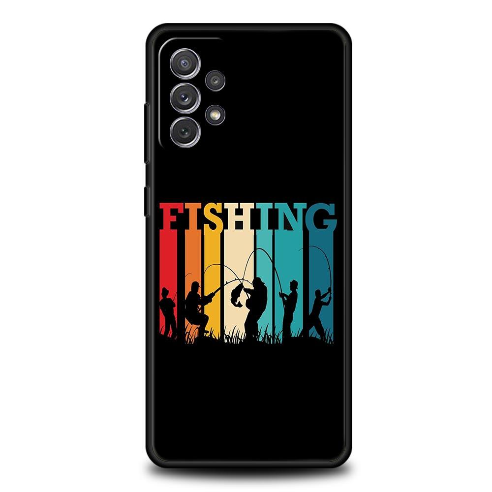 Phone Case For Samsung Galaxy A15 A13 A51 A71 A41 A31 A21S A03S A05 A35 A32 A55 A23 A25 A33 A53 A73 5G Cover Carp Fishing Fish