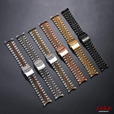 Luxusní masivní nerezový náramek 18mm 19mm 20mm 21mm 22mm řemínky k hodinkám pro Seiko pro Jubilee pásek pánský kovový řemínek k hodinkám
