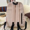 Simple Bow Decoration Backpack Cute Casual Large Capacity Multi Pocket Backpack Student Backpack Fashionable Women's Backpack