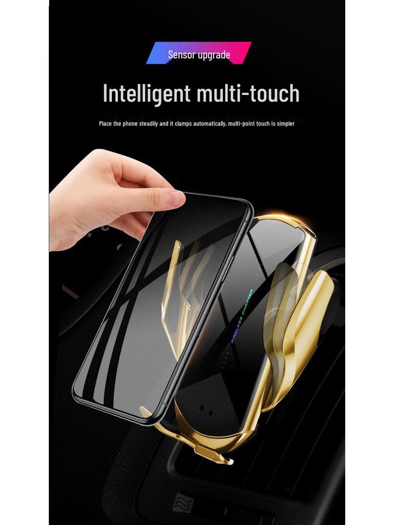 Q1 15W Kabellose Schnelllade-Autohalterung für Handy mit Induktionsöffnung & -schließung