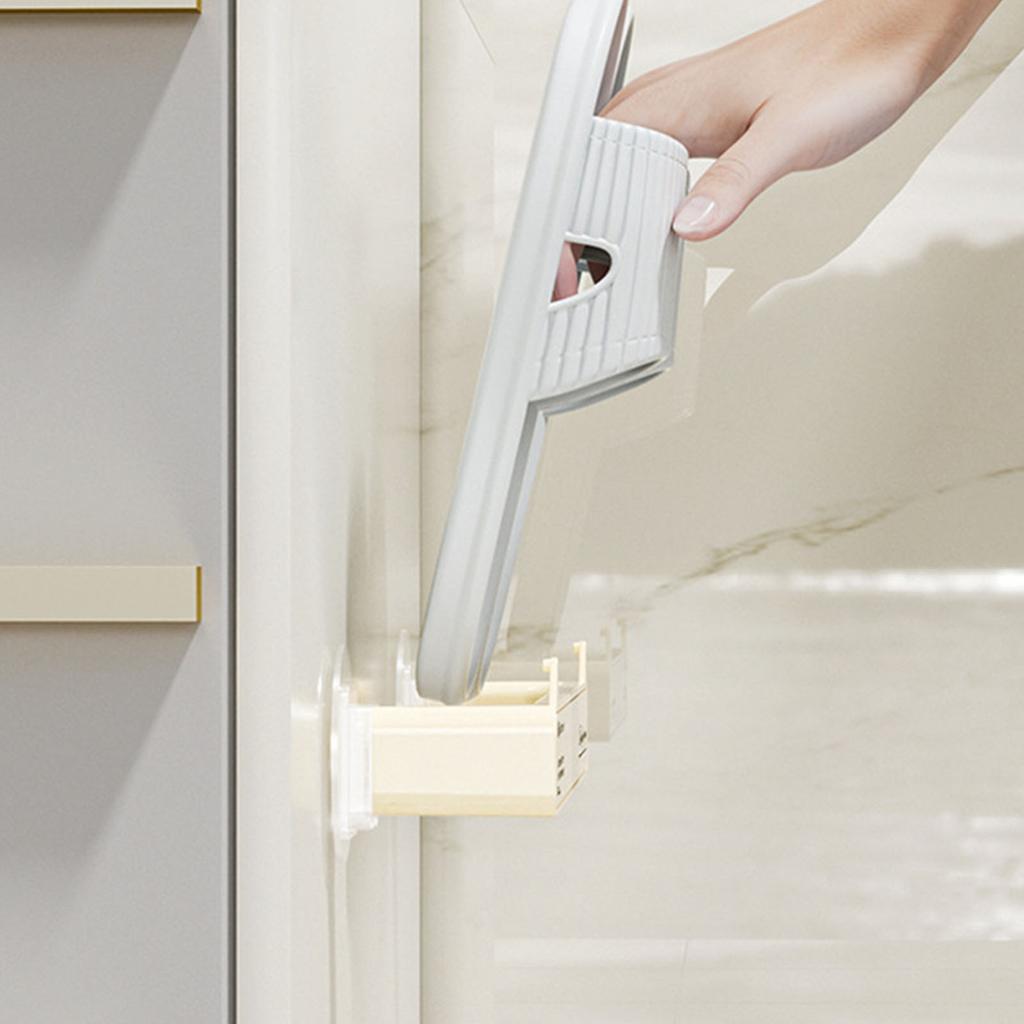 Wall Mounted Shoes Rack Slippers Drain Rack Plastic Shoes Holder Organizer Multi Purpose Hanging Stand Drill Free