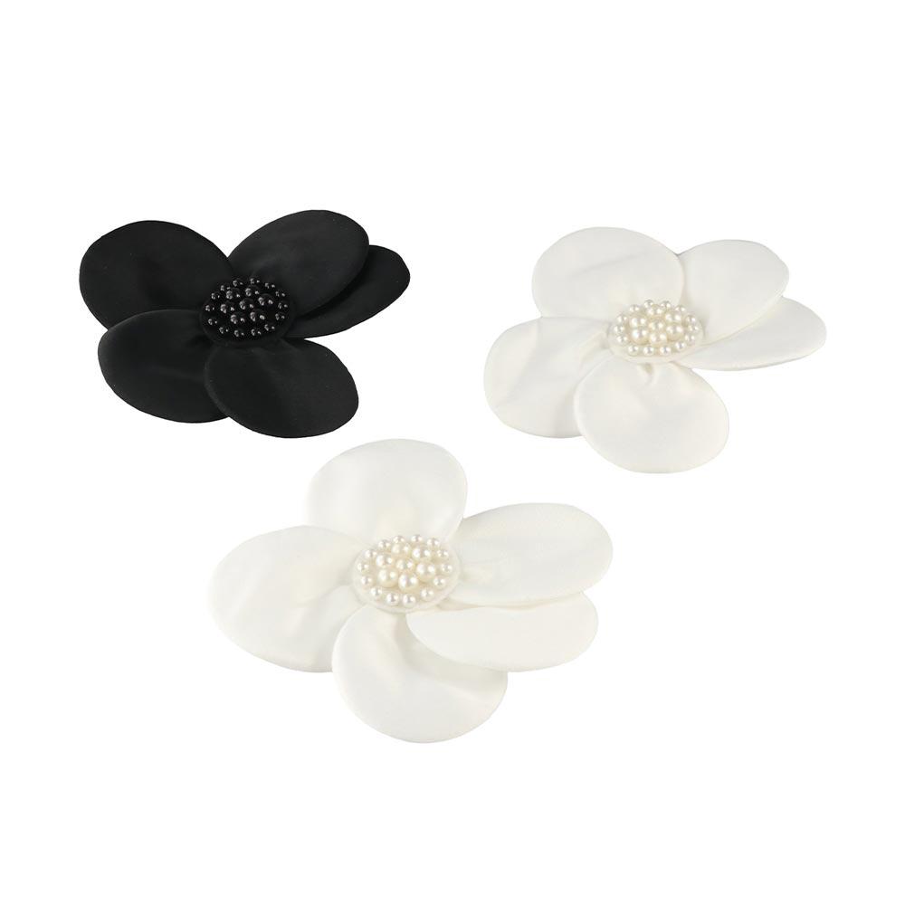 2PCS Handmade Clothing Patches 3D Clothing Applique DIY Flower Appliques  Dressmaking