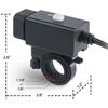 Adattatore per caricabatterie per telefono doppio USB per moto 5V 2.1A con interruttore ON/OFF Porte impermeabili Presa intelligente integrata Funziona con tosaerba ATV UTV 12V/24V ecc.