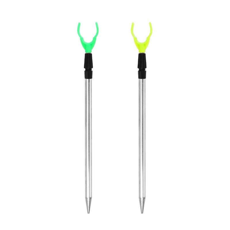 5Pcs Telescopic Fishing Rod Holder Aluminum Alloy Adjustable Fishing Stand Adjustable Extending Rod Rest For Outdoor Angling
