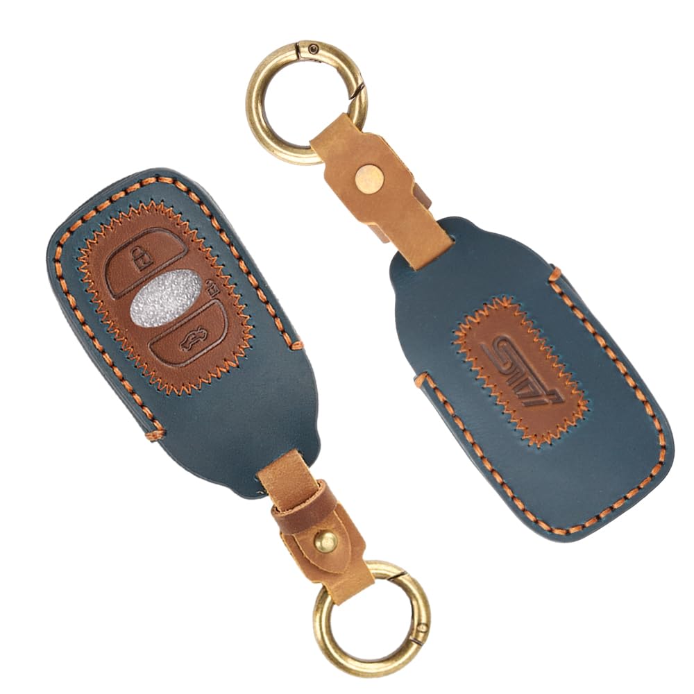 

[XIKER] Кожаный чехол для смарт-ключа для Subaru Crosstrek/Forester/Impreza/Levorg/BRZ/WRX/Legacy Outback, приятный на ощупь, 3 кнопки, стильный