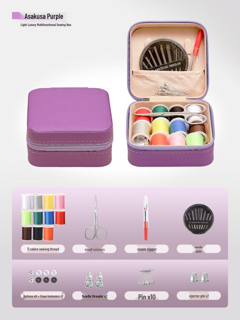 High-Quality Portable Sewing Kit for Home and Dorm – Needle and Thread Box for Practical Mending