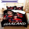 3pcs Haaland12 Design Cover Set - HD Printed Bedding with 1 Cover and 2 Pillowcases - Perfect for Home and Dorm Decor